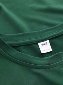 Camisetas de cuello redondo con estampado de lema para niños preadolescentes, camiseta casual de primavera y verano, tops suaves