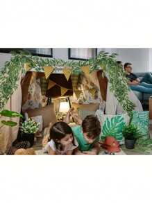 Artificial Willow Leaves Vine Twigs 2/1pc 5.58Ft Fake Hanging Ivy Plants Silk Green Leaf Rattan Garland Greenery Decor For Indoor Outdoor Home Wedding Arch Jungle Beach Birthday Party Garden