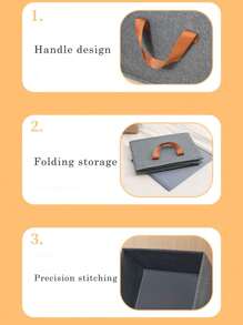 1pc Foldable Storage Box, Large Capacity Portable Clothes Organizer Box - Ideal For Space Saving, Wardrobe Organization, Decoration Supplies For Autumn, Festivals, Rooms, Home