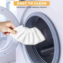 3 piezas Repuestos de almohadillas de microfibra para limpiador a vapor Karcher Easyfix: Apto para modelos SC1, SC2, SC3, SC4, SC5, accesorios de limpieza eficientes - Puede limpiar baños, cocinas y superficies de vidrio.