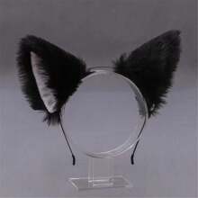 1pc Polyester Animal Party Cat Ear Headband, Versatile Cosplay Accessory Halloween