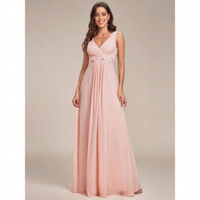Ever Pretty Elegant A-Line Maxi Chiffon Wedding Bridesmaid Dress