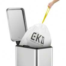 Bote de basura EKO Stella Slim 30L Acero Inoxidable, bote de basura cocina, pedal resistente, bote basura baño, bote de basura grande - 1 - Ver 4
