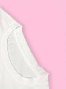 Graphic Printed Short T-Shirt, Y2K Spring And Summer Short-Sleeved Crop Top, Women's Top