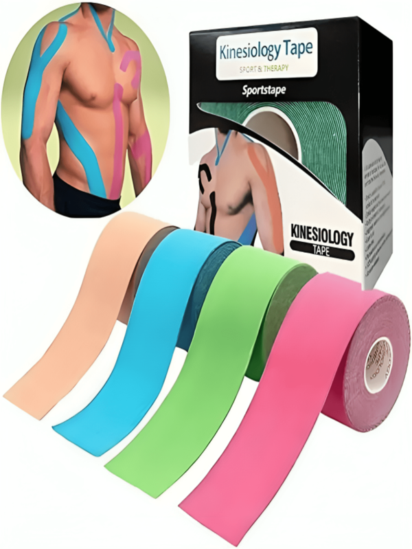 Kit 3 Fita Adesiva Corporal Kinesio Bandagem Elástica Fita De Kinesio Tape Profissional Fita Kinesio Adesivo Kinesiology