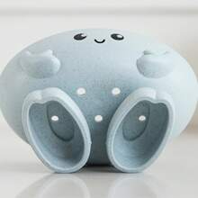 1pc Creative Cute Soap Dish, Plastic Drain Soap Dish, Cartoon Soap Holder, Bathroom Soap Holder, Multifunctional Soap Storage Rack, Bathroom Accessories Home Bathroom Decor