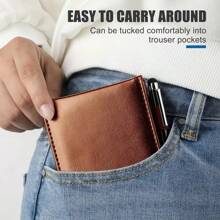 迷你口袋笔记本，记事本支架，带 50 张线纸，3 x 5 英寸口袋笔记本，带金属笔，小号皮革笔记本 (A7)，学校用品，返校