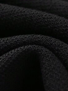 Seelio Women's Short Sleeve Knit Sweater, New French Style Color Block Button Round Neck Fitted T-Shirt Knit Jacket