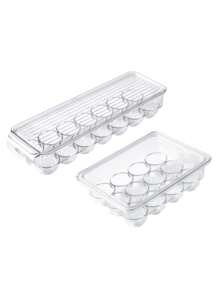 Contenitore per uova per frigorifero con coperchio, contenitore in plastica per uova da frigorifero, vassoio porta uova da 14/21 uova trasparente, scatola porta uova con scomparti anti-collisione e coperchio, scatola porta uova impilabile trasparente per casa/cucina, adatta per frigorifero, armadietto, cassetto e scaffale, organizer e armadietto da cucina, accessori da cucina - Multicolore - Visualizzare 9