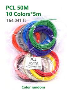 DORMYETIC Low-Temperature 3D Pen Filament, PCL Filament, 3D Pen Filament, Diameter 1.75mm, 10/20/30 Colors, Bright And Non-Repeating Colors, Christmas Gift, 3D Doodling Material