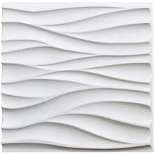 NKEN Panouri de perete 3D artistice cu model liniar. 29,4 x 29,4 cm, alb mat/negru. Material, inodor, ușor, ușor de instalat, rezistent la foc, impermeabil și la umezeală, potrivit pentru decorarea pereților în case, camere, băi, dormitoare și camere de zi. Ziua Mamei.