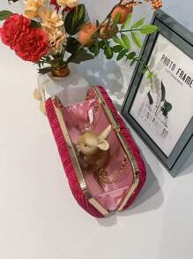 Women Evening Bags - Rose Red - View 7
