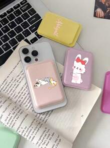 1pc Customized Photo Magnetic Card Holder, Multifunctional Car Phone Holder, MagSafe Card Case, Portable Card Wallet, Suitable For Daily Use, Can Be Given As A Gift To Family And Friends