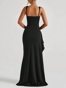 High Split Bodycon Women Wedding Birthday Club Dress Sexy Fall Dresses For Women Back To School Christmas Country Concert Outfit Party Night Out
