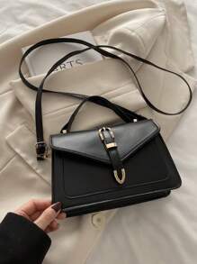 Cinturón con flecha de moda para mujer, Bolso de hombro estilo coreano 2025, Bolso bandolera pequeño y cuadrado de color liso para Instas