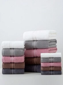 1pc Light Gray Pure Cotton Thin Large Bath Towel/Kitchen Towel/Handkerchief, Quick Dry & Absorbent, Unisex, Suitable For All Seasons, Perfect For Bathroom, Travel, Vacation, Gift, School, Home, Beach And Hotel - Light Grey - View 6