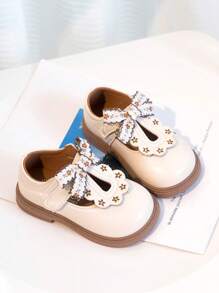 2025 Spring Autumn New Style Girls Shoes Princess Style Soft Sole Leather Shoes For Toddlers & Little Kids