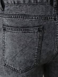 Men's Casual Loose Straight Leg Jeans With Pockets - 淺灰色 - 查看 6