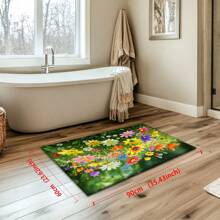 【花香园蜜蜂/可爱小蓝猫/草原碎花】轻质水晶丝绒地毯/地垫。多种尺寸可选，质感高端，散发温暖与活力。可裁剪定制。