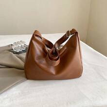 Maillard Style Retro Crossbody Bag, New Tote Bag, Large Capacity And Stylish Shoulder Bag, Commuting Bag, Crossbody Bag, Handbag. This Lightweight, Casual And Fashionable Women's Bag Is Suitable For Young Girls To Use When Shopping.