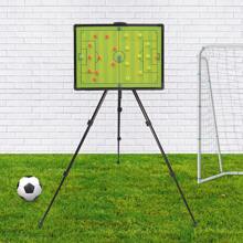Rainaut Portable Stainless Steel Tactical Display Magnetic Board, Triangle Bracket Stand Coaching Board, Football Tactical Board , 60*45cm/23.6*17.7in - Green + Black - View 3