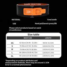 BOXERGING Powerlifting Fitness Weightlifting Belt Quick Release Buckle Squat Deadlift Cowhide Leather Lever Belt Professional Bodybuilding Protective Gear For Men - Multicolor - View 4