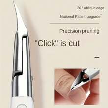 1pc Stainless Steel Precision Toenail Clipper - Effortless, Suitable For Ingrown & Thick Nails, Classic Design, Odorless, Durable