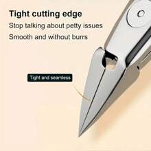 1pc Stainless Steel Precision Toenail Clipper - Effortless, Suitable For Ingrown & Thick Nails, Classic Design, Odorless, Durable