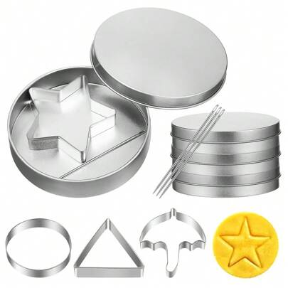 Sugar Cookie Mold Candy Maker Biscuit Korean Honeycomb Cookies Stainless Steel Game Kit For Squid TV Fans And Kids