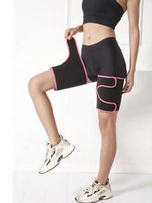 1 Pair Sports Fitness Sweat Leg Warmers, Running Protection Knee Braces, Sauna Sweat Leg Wraps