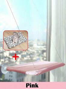 1 Stück Katzen-Hängematte, hängender Katzenkorb, Kunststoff-Material Fenster-montiertes Haustierbett, für Katzen & kleine Hunde, Fenster-fixierte Sitzfläche, Tragkraft 5 kg, Haustierzubehör