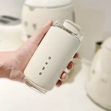 NetHong For S.Meg Coffee Mug Stainless Steel Travel Water Bottle Insulated 240ml Cup, Suitable For Hot And Cold Drinks, Sparkling Water, Fruit Tea, Juice ,Coffee - 白色 - 查看 11