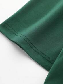 Camisetas de cuello redondo con estampado de lema para niños preadolescentes, camiseta casual de primavera y verano, tops suaves