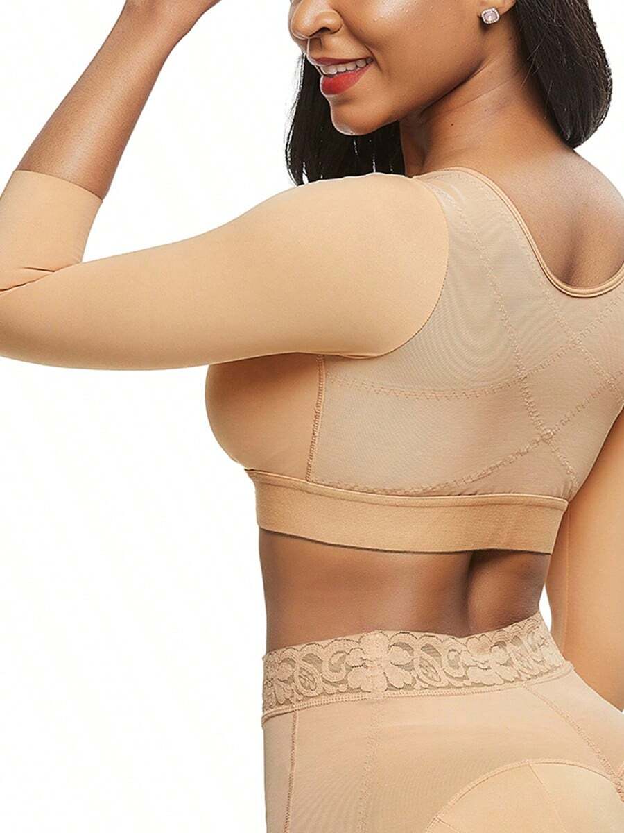 Arm Shaper For Women Post Surgery Arm Lipo Compression Sleeves Slimming Arm Front Closure