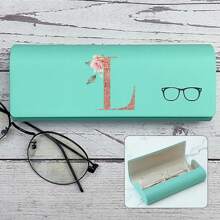 Hard-Shell Spectacle Case Men Women Glasses Case PU Leather Portable Anti-Extrusion Sunglasses Storage Box Folding Eyewear Pouch