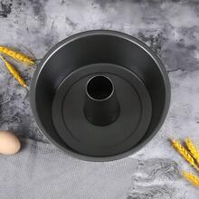 Formă de copt 1 bucată din oțel carbon, farfurie pentru tort cu fund plat / caneluri, forma pentru tort, farfurie pentru tort Savarin, farfurie pentru tort cu tub de ceară, farfurie maro Savarin, farfurie antiaderență, accesorii pentru cuptor, unelte pentru coacere, unelte mici de bucătărie, accesorii pentru bucătărie