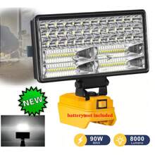 LED Work Light For Dewalt 20V Battery,90W Flood Light Torch For Workshop,Camping - Yellow - View 2