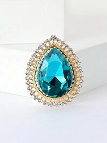 Spilla di moda a goccia d'acqua con strass per vestito da donna, accessorio spilla per abiti, adatto per feste, banchetti, regalo