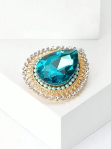 Spilla di moda a goccia d'acqua con strass per vestito da donna, accessorio spilla per abiti, adatto per feste, banchetti, regalo