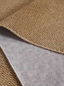 1pc High-End Faux Sisal Pineapple Print Brown Carpet, Simple Design For Indoor/Outdoor Entryway, Hall, Kitchen And Other Areas