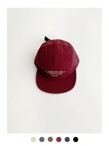 1pc Soft Crown Hip Hop Street Flat Brim Hat, Women's Spring/Summer Small Letter Fashion Versatile 5-Panel Cap, Adjustable Large Head Circumference, Simple Short Brim Hat, Outdoor Skateboard Street Dance Snapback Cap, Skater Hippie Chicks Style - Multicolor - View 16