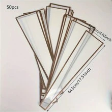 5 piezas/10 piezas/30 piezas/50 piezas/100 piezas Papel de envolver floral con borde dorado, impermeable y envoltura individual, para sábanas, ramos de flores, regalos, suministros de floristerías, regalos del Día de la Madre, decoraciones del Día de la Madre, suministros del Día de la Madre, decoraciones para fiestas - borde dorado blanco - Ver 9