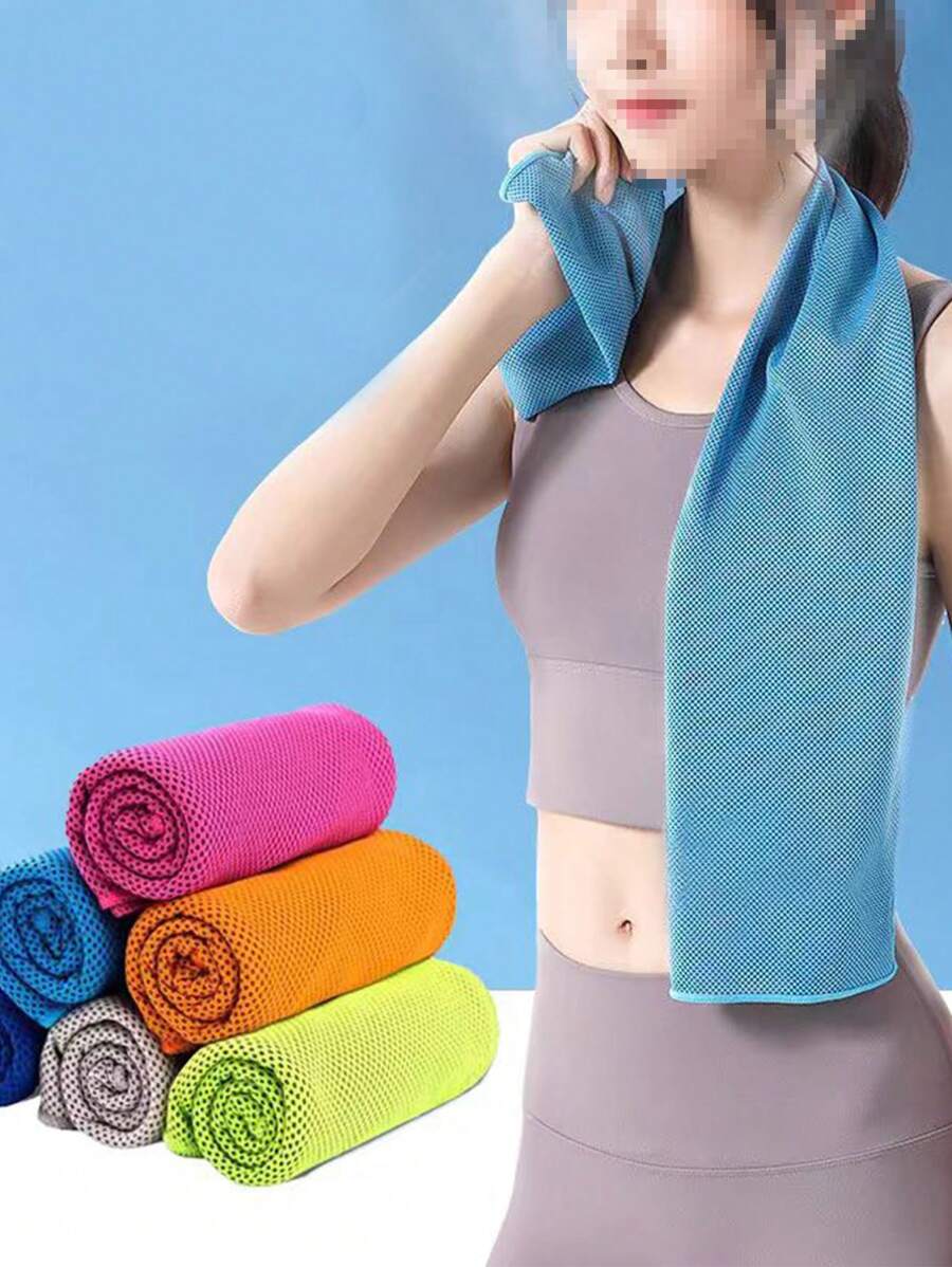 1pc Microfiber Ice Towel For Neck, Light Weight And Thin Thickness Quick Drying Towel Soft Breathable Chilly Towel For Cooling, Yoga, Sports, Golf, Gym, Camping, Running, Fitness, Workout & More Activities Fall Decor,Holiday Home Bathroom Decor Beach Essentials Back To School
