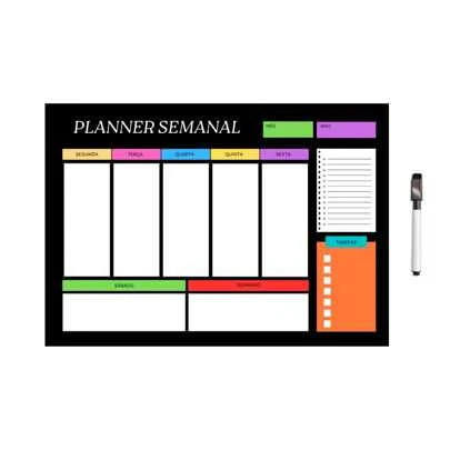 Planner Magnético de Geladeira Mensal – Organize sua Rotina com Facilidade