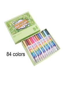 GuangNa 12/24/36/48/60/72/84/96/120 色圆头 2.0 马克笔 - 多色可选，不晕染，适合学校和艺术，适合朋友的返校文具文具礼物，返校礼物