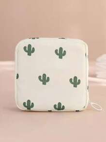 1pc Portable Sanitary Napkin Storage Bag, Modern Peach Pattern Sanitary Napkin Storage Bag For Home For Travel Storage Bag,Makeup Bag,Cosmetic Bag,Vacation Organizer,Large Capacity Makeup Organizer Makeup Case, For Lipstick, Brush, Skincare, Mobile Phone, Coin, Small Items, For Home,Gift,Vacation And Festival Halloween Christmas Multifunctional Use,Boho Vibes