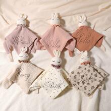 1pc Customized Embroidered Name Baby Comforter Blanket, Baby Gift For Boys And Girls,Multi-Functional,Ornamental,Letter,Stylish,Modern,Colorful,Cute,Adorable,Casual,Custom,Personalised,Unique,Customized,Ideal Gifts For Him,Ideal Gifts For Her, Essential For Newborns - Multicolor - View 4