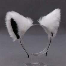 1pc Polyester Animal Party Cat Ear Headband, Versatile Cosplay Accessory Halloween