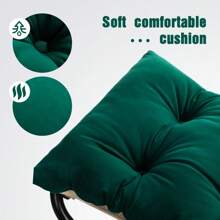 HollyHOME 15"(H) Folding Footrest Stool, Upholstered Small Foldable Ottoman, Accent Padded Sofa Foot Stool for Lazy Chair, Metal Frame Portable Foot Rest Ottoman for Living Room, Bedroom, Dark Brown - Verde - Ver 4