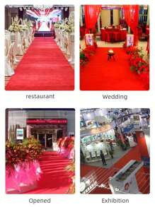 MultiSize Outdoor Red Carpet Star Carpet For Wedding Hotel Film Festival Corridor Celebration Event Decoration Disposable Carpet - Monivärinen - Näytä 3